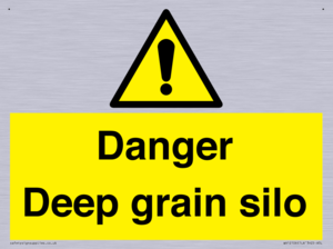 Danger Deep grain silo